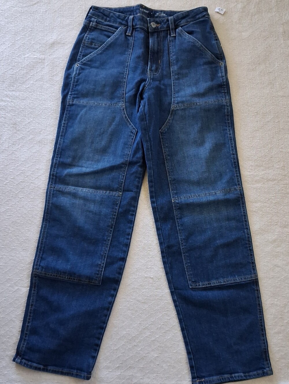 old navy og loose utility jeans high rise double knee skater gorpcore workwear 6